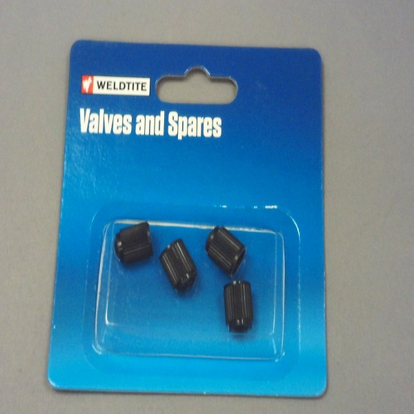 Weldtite Weldtite Valve Caps 05005 Schrader Type-Plastic [Pk 4]